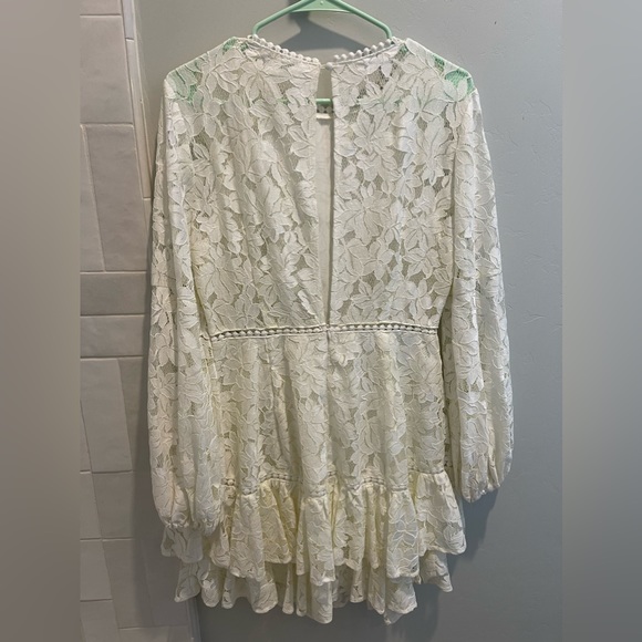 Lulus White Lace Dress - Picture 3 of 5